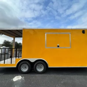 2024 8.5 X 20 TA YELLOW CONCESSION TRAILER