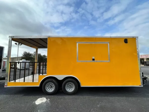 2024 8.5 X 20 TA YELLOW CONCESSION TRAILER - Image 2