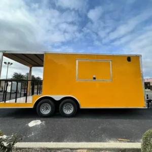2024 8.5 X 20 TA YELLOW CONCESSION TRAILER