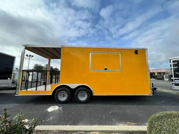 2024 8.5 X 20 TA YELLOW CONCESSION TRAILER - Image 3