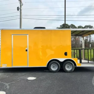 2024 8.5 X 20 TA YELLOW CONCESSION TRAILER