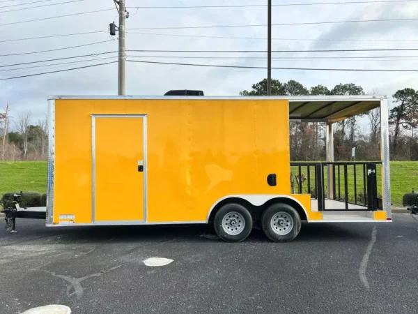 2024 8.5 X 20 TA YELLOW CONCESSION TRAILER - Image 5