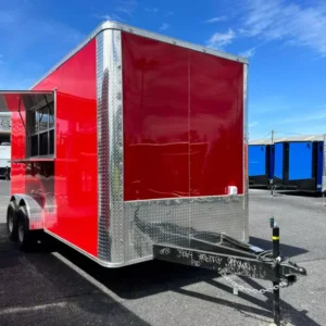 2024 7X16 TA RED CONCESSION TRAILER Stock