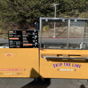 Lightly used custom food cart