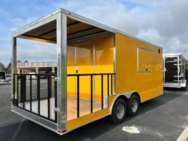 2024 8.5 X 20 TA YELLOW CONCESSION TRAILER - Image 12