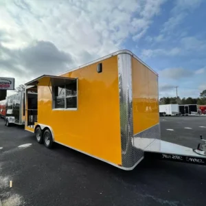 2024 8.5 X 20 TA YELLOW CONCESSION TRAILER