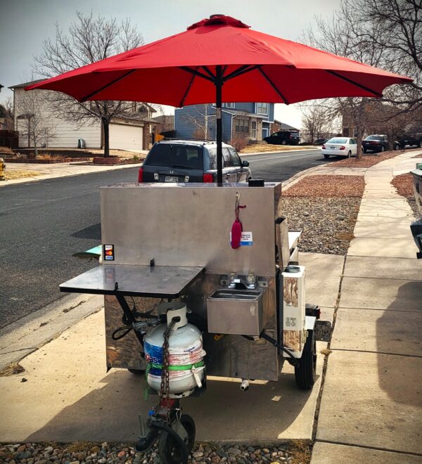 Food Cart with Blackstone Griddle and Solar-Powered LED Lighting - Image 5