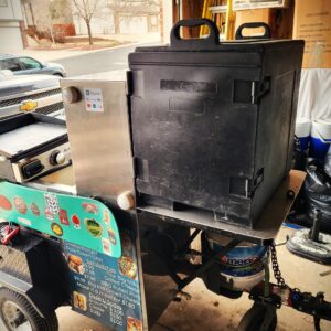 Food Cart with Blackstone Griddle and Solar-Powered LED Lighting