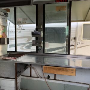 Food Cart with Blackstone Griddle and Solar-Powered LED Lighting