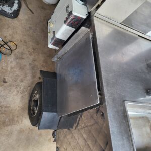 Food Cart with Blackstone Griddle and Solar-Powered LED Lighting