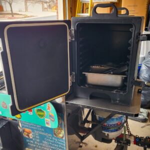 Food Cart with Blackstone Griddle and Solar-Powered LED Lighting