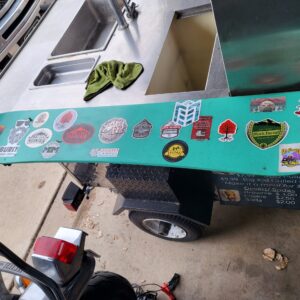 Food Cart with Blackstone Griddle and Solar-Powered LED Lighting