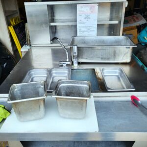 Food Cart with Blackstone Griddle and Solar-Powered LED Lighting