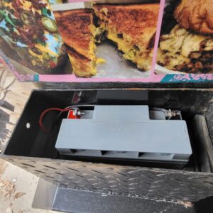 Food Cart with Blackstone Griddle and Solar-Powered LED Lighting
