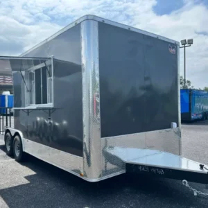 2024 8.5X24 TA BLACK CONCESSION TRAILER Stock