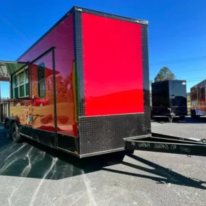 2024 8.5X22 TA3 Red Blackout Food Trailer Stock