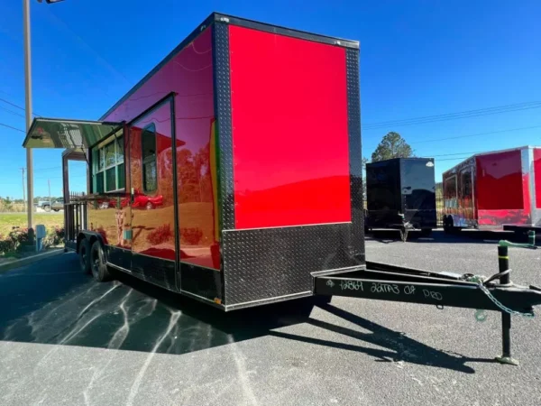 2024 8.5X22 TA3 Red Blackout Food Trailer Stock - Image 2