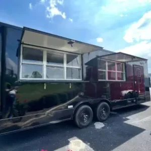 2024 8.5X24 TA BLACK CONCESSION TRAILER Stock