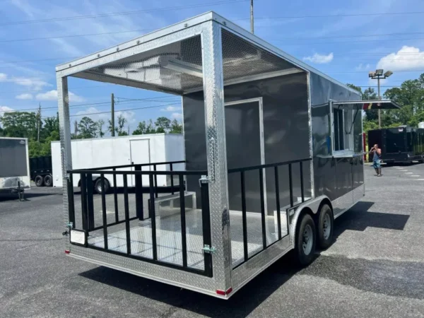 2024 8.5X20 TA Food Trailer in Gray Stock