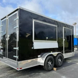 7X16 TA BLACK CONCESSION TRAILER Stock