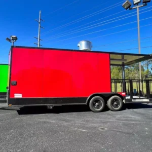 2024 8.5X22 TA3 Red Blackout Food Trailer Stock