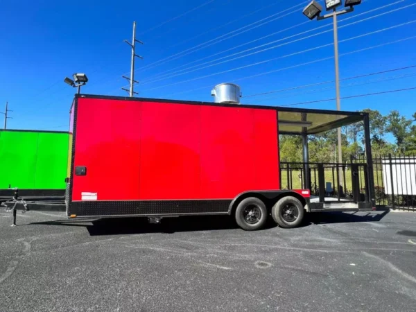 2024 8.5X22 TA3 Red Blackout Food Trailer Stock - Image 19