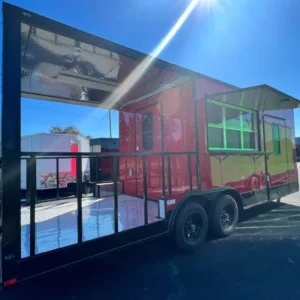 2024 8.5X22 TA3 Red Blackout Food Trailer Stock