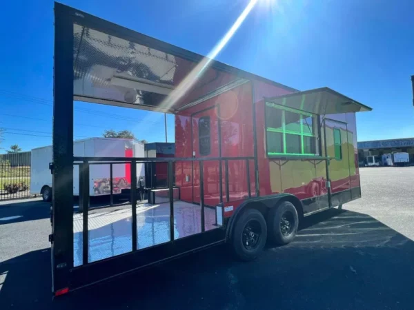 2024 8.5X22 TA3 Red Blackout Food Trailer Stock - Image 20
