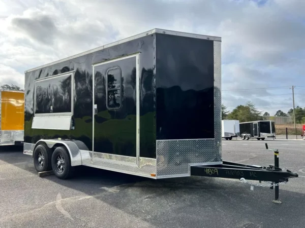 7X16 TA BLACK CONCESSION TRAILER Stock - Image 20