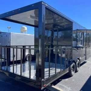2024 8.5X24 TA3 BLACK BBQ TRAILER Stock