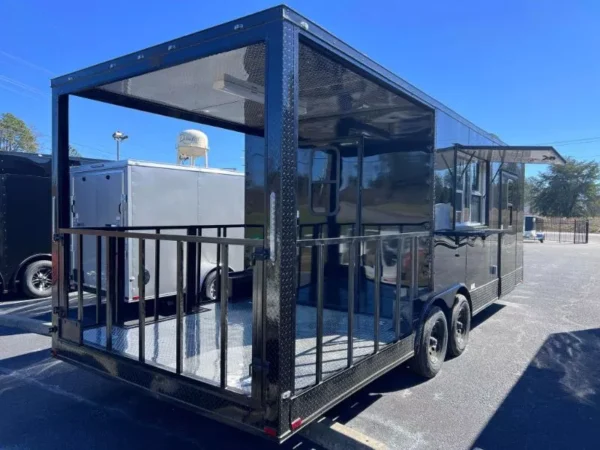 2024 8.5X24 TA3 BLACK BBQ TRAILER Stock