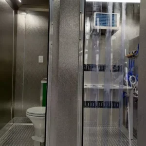 8.5 X 28 TA2 BBQ TRAILER FULLY EQUIPPED WITH WALK-IN COOLER & BATHROOM