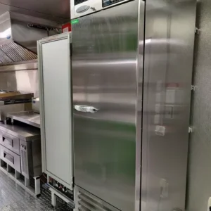 8.5 X 28 TA2 BBQ TRAILER FULLY EQUIPPED WITH WALK-IN COOLER & BATHROOM