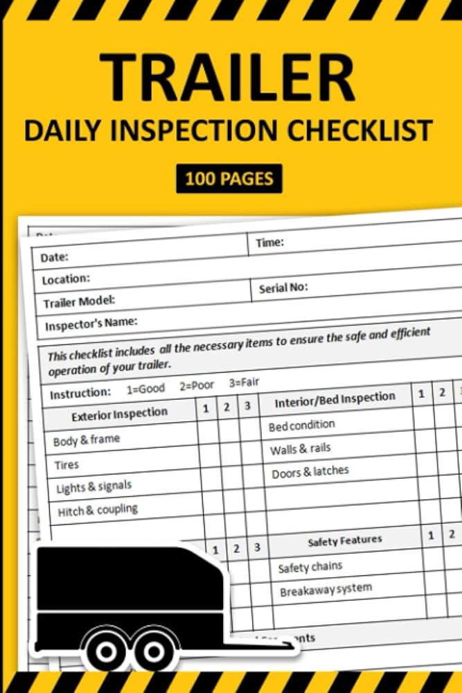 food trailer maintenance checklist